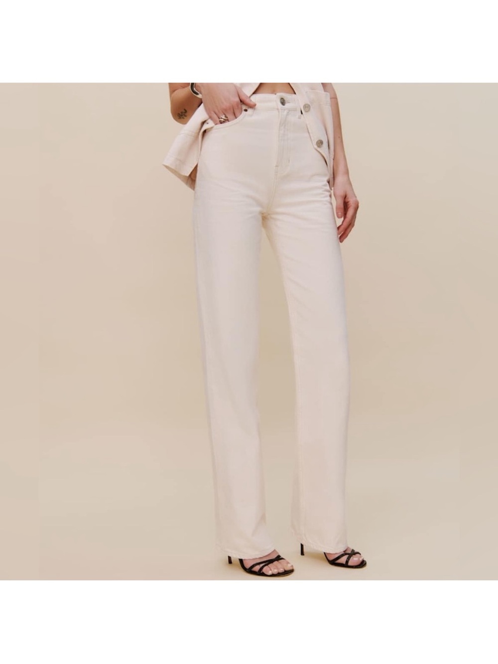 Reformation Wilder High Rise Wide Leg Jeans Sz 26